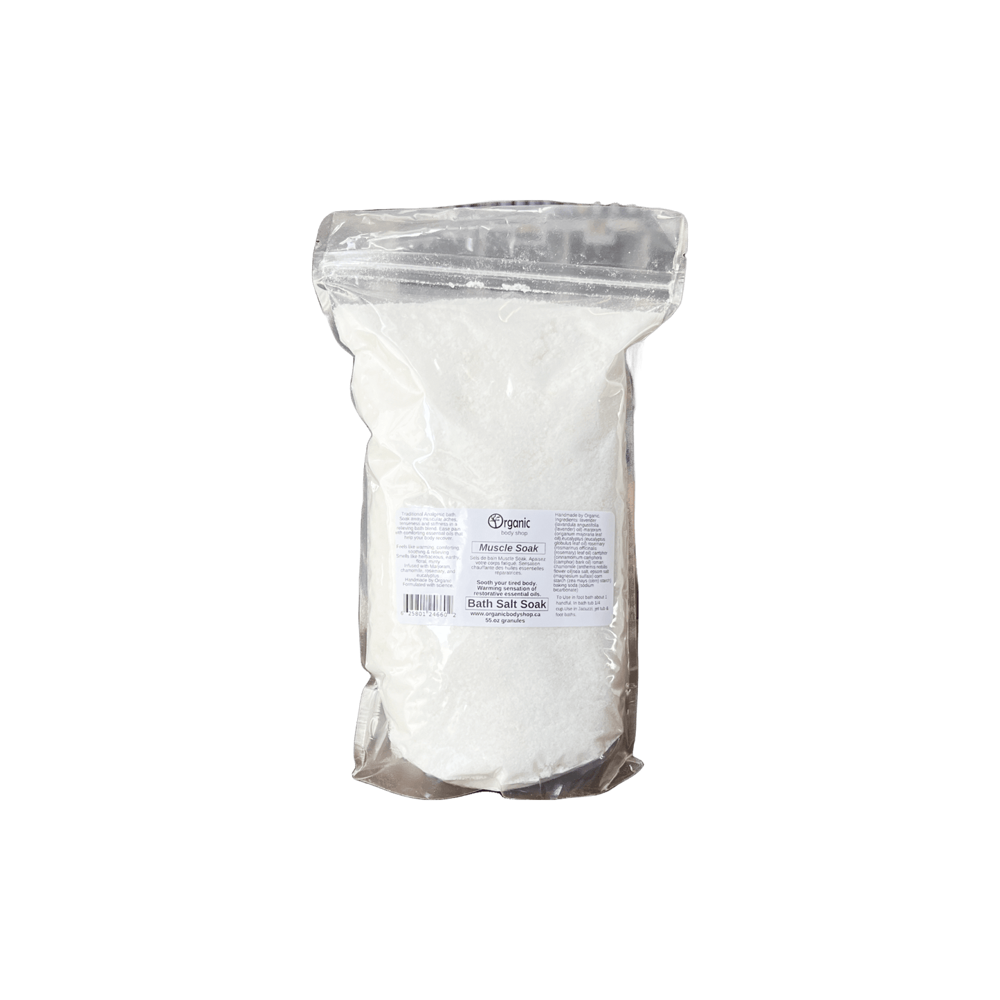 Muscle Soak Analgesic Bath Salts. 55oz - Organic Body Shop