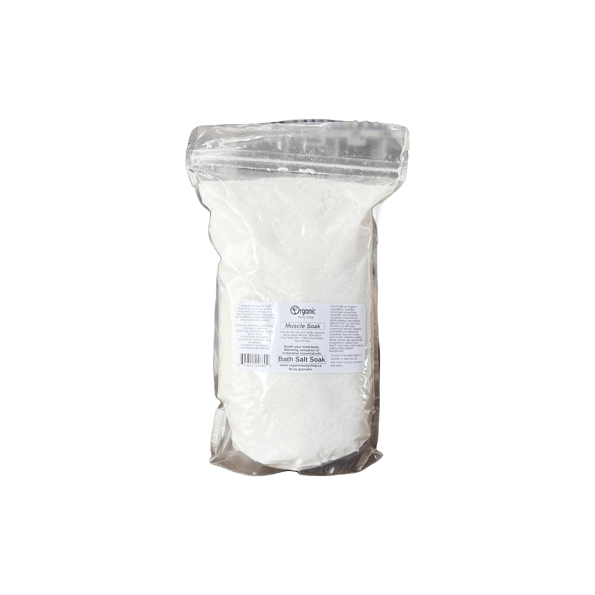 Muscle Soak Analgesic Bath Salts. 55oz - Organic Body Shop