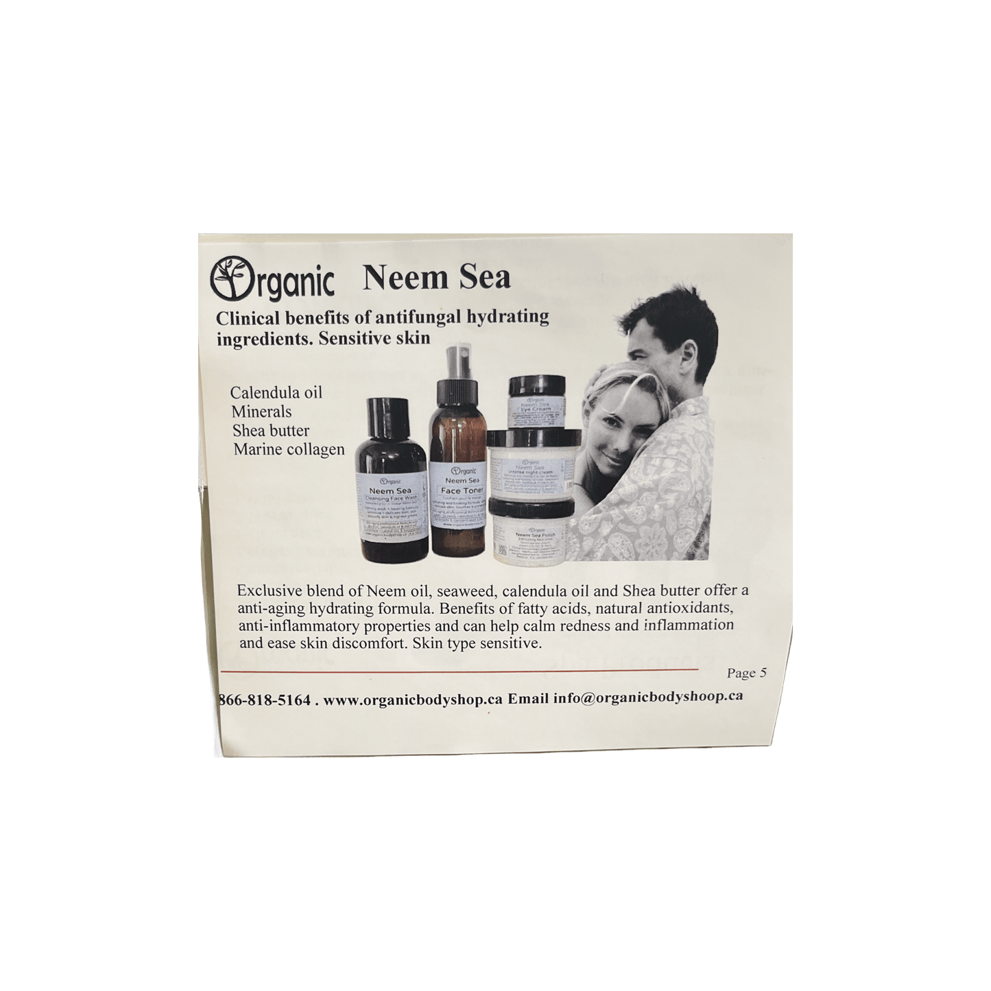 Neem Sea Face Travel Kit. balance+restore sensitive - Organic Body Shop