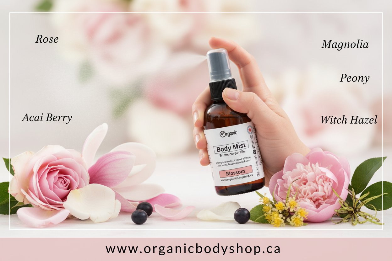 Organic Body Mist Blossom Marketing Photo