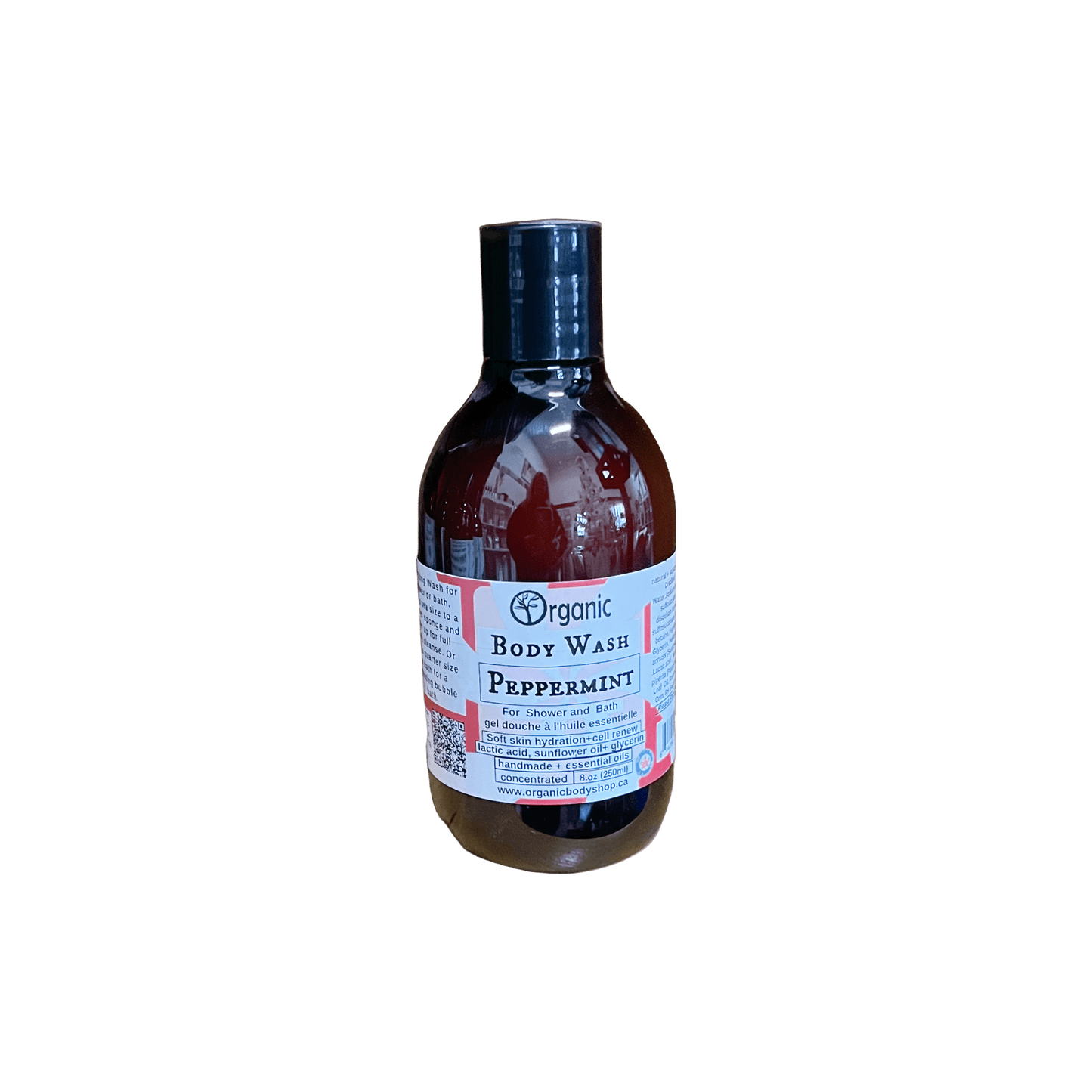 Peppermint Body Wash - cool mint - Organic Body Shop