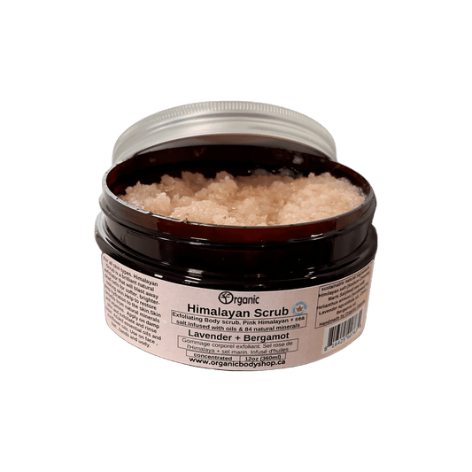 Pink Salt Scrub. Calm Floral - Organic Body Shop