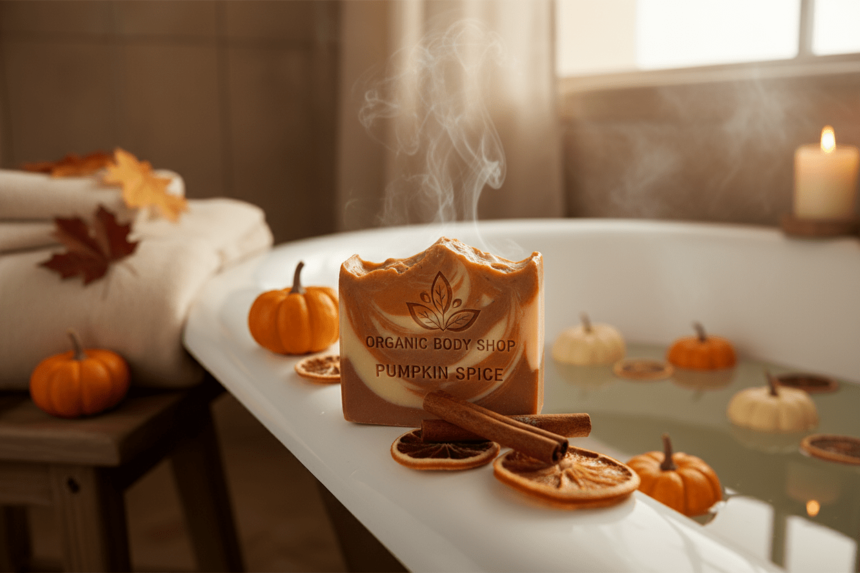 Pumpkin Spice Soap Bar - Artisian - Organic Body Shop