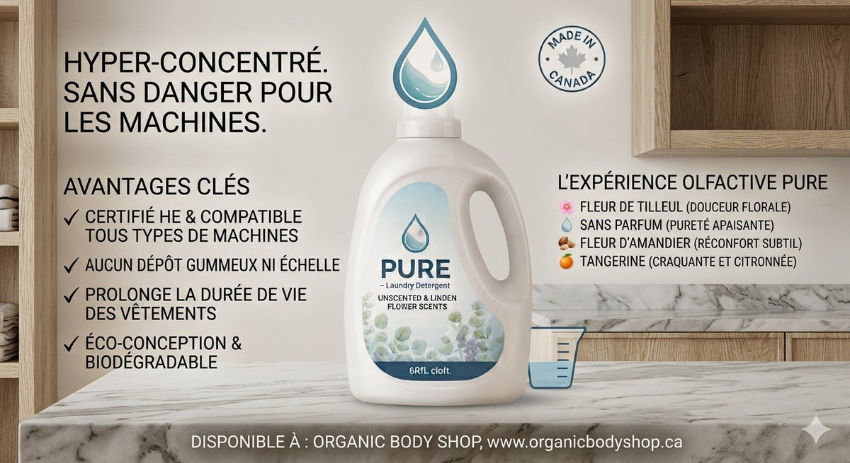 Pure Laundry detergent. Unscented or Linden flower