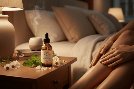Restless Leg Rub - Cool minty relief. - Organic Body Shop