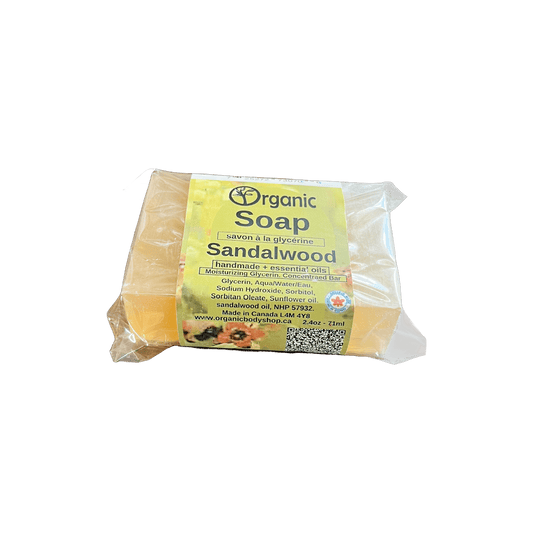 Sandalwood hydrating soap bar 118ml - Organic Body Shop