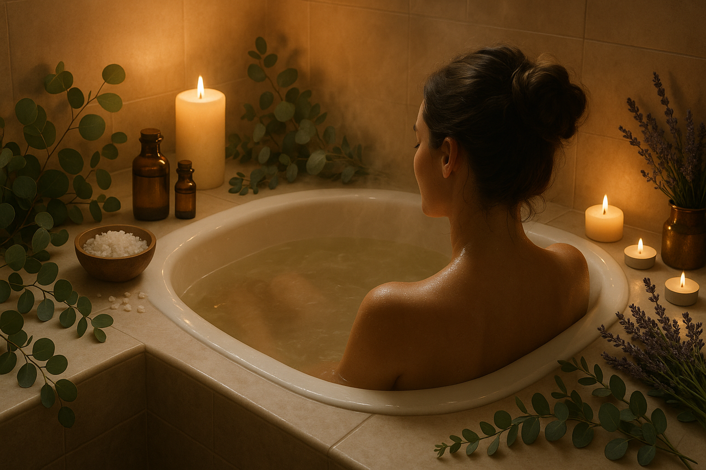soak in a bath