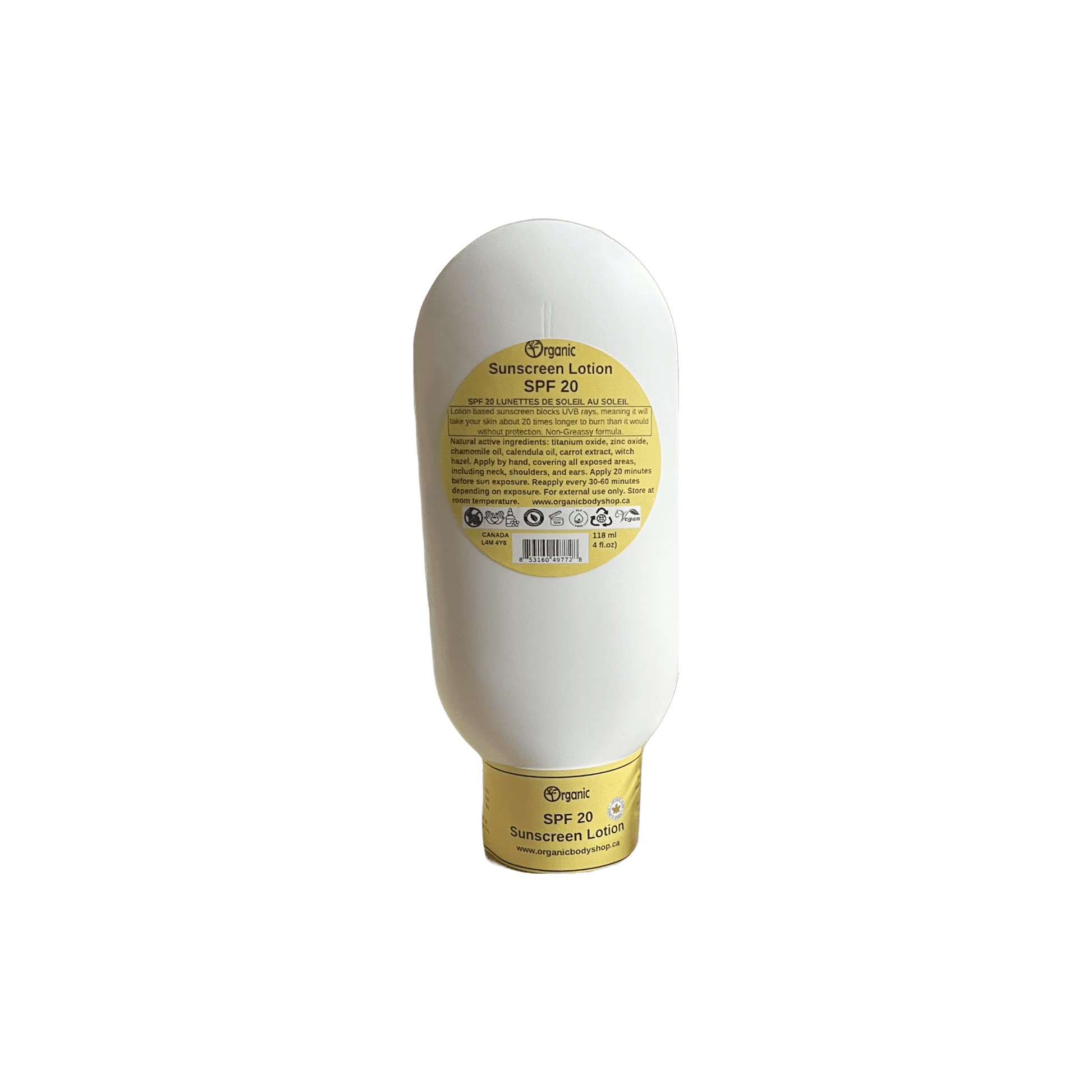 SPF 20 sunscreen lotion - Organic Body Shop