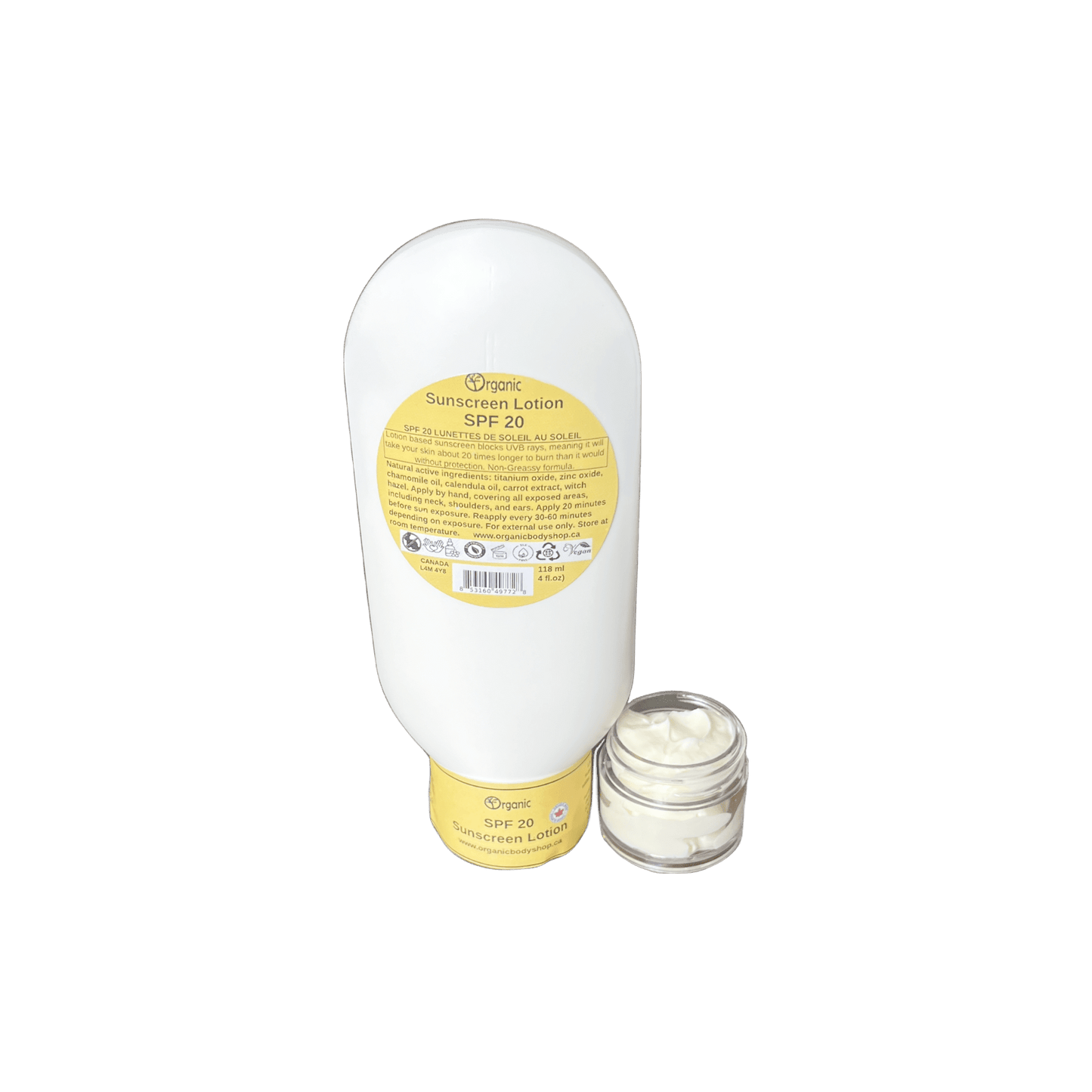 SPF 20 sunscreen lotion - Organic Body Shop