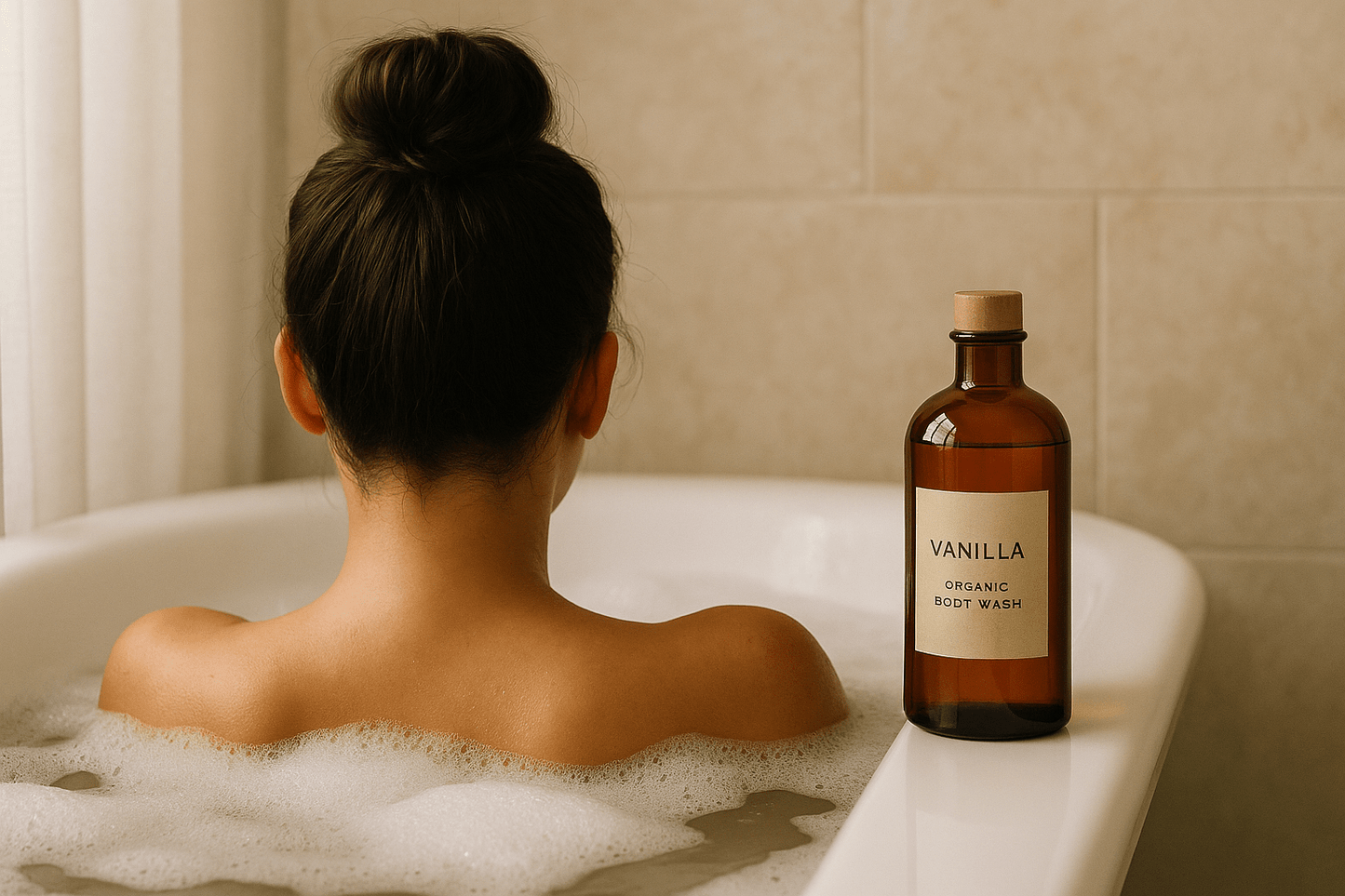 Tahitian Vanilla Body Wash. 8oz - Organic Body Shop