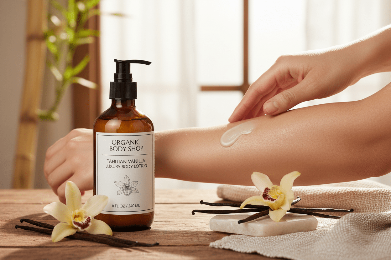 Tahitian Vanilla Foam Soap 12oz - Organic Body Shop