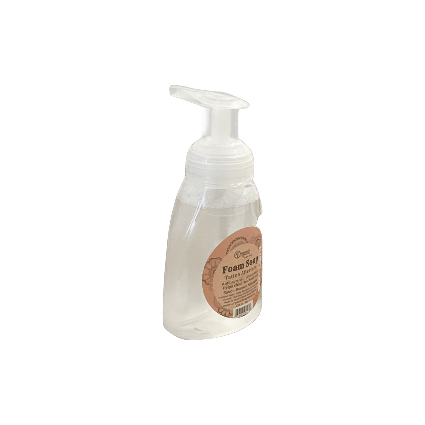 Tattoo Foam Soap. Organic 8oz - Organic Body Shop