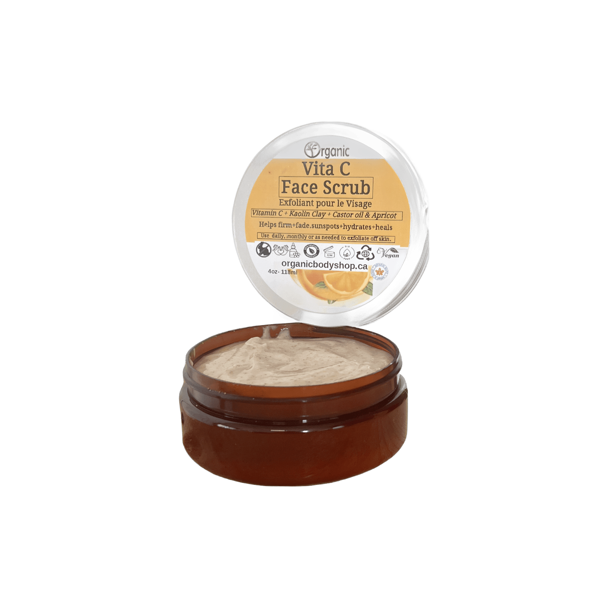 Vita C Face scrub.Hydrate,brighten,tone. - Organic Body Shop
