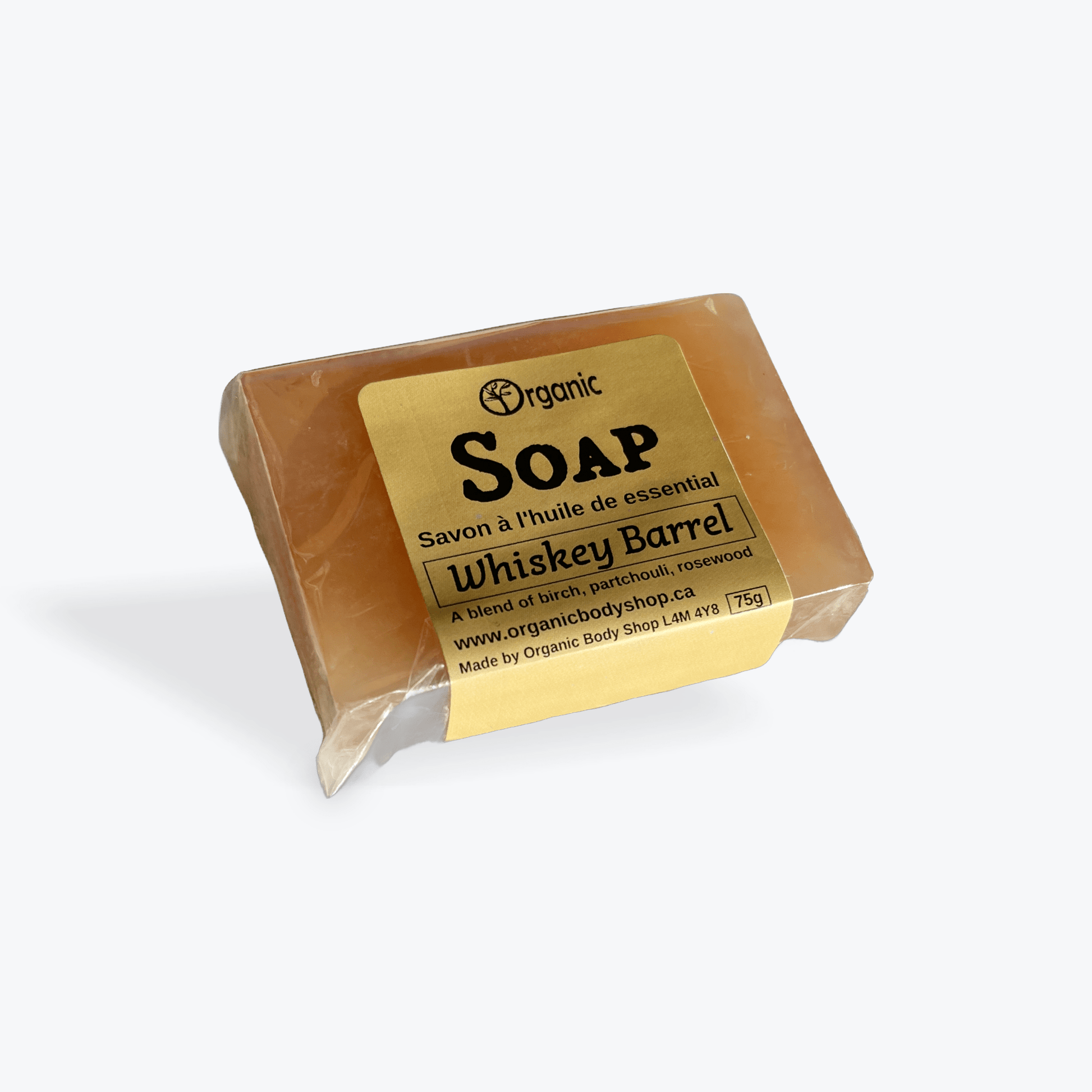 Whiskey barrel soap bar - Organic Body Shop